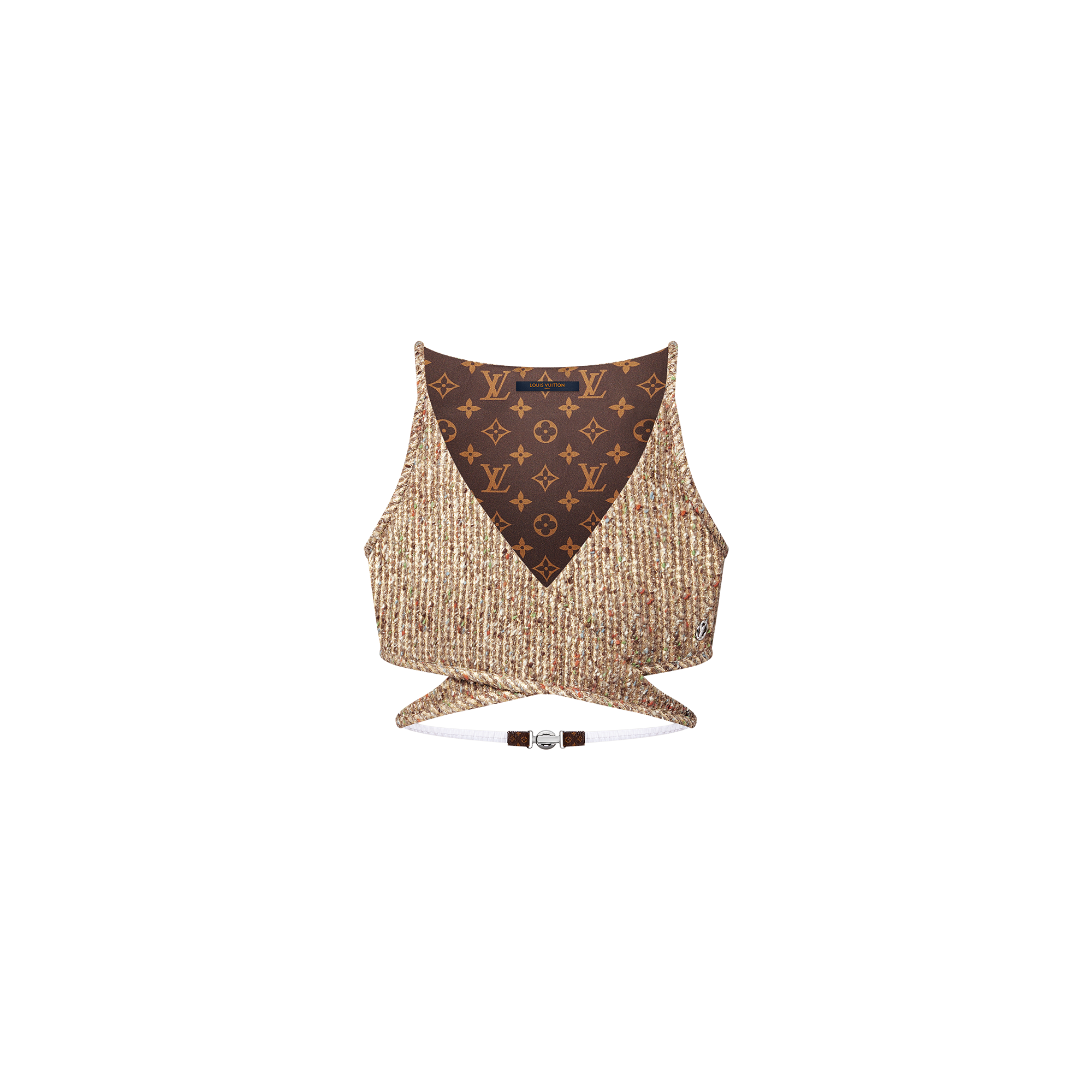 Top Cropped Em Tweed De Lurex Ready To Wear Louis Vuitton